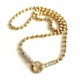 Goldfilled thai ball chain, 3 mm balls. with round closure