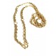 Thai chain. Flat armor chain in steel/gold. 70 cm long