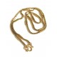 Thai chain. boxchain 3 mm thick, steel/gold. 64 cm long. With ore without buddha