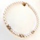 10 mm pink south sea shell pearl chain. Choose length.Steel/rosegold